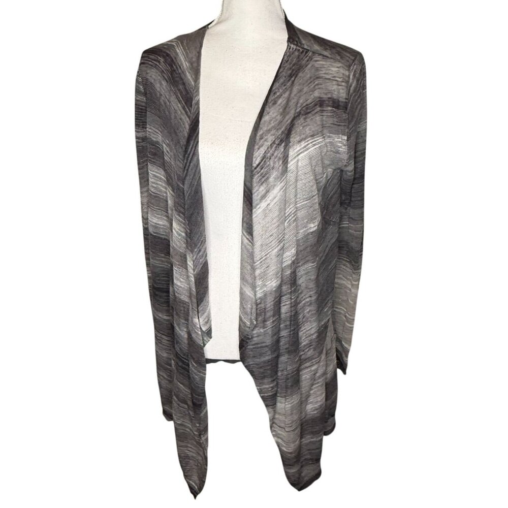 Zadig & Voltaire Open Cardigan M Gray Gradient Lightweight Medium Monochrome
